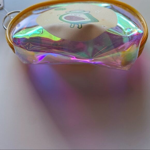Avocado Yellow Holographic Small Coin Pouch - Picture 6 of 6
